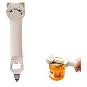 Multi-Function Retractable Magnetic Jar Opener and Bottle Cap Opener Cat b3